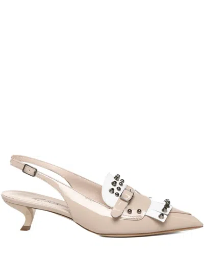 Alchimia Slingback Stud-embellishmed Pumps