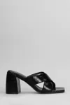 Alchimia Slipper-mule In Black Leather In Black