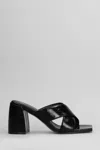 Alchimia Slipper-mule In Black Leather In Black