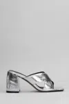 Alchimia Slipper-mule In Silver Leather In Silver