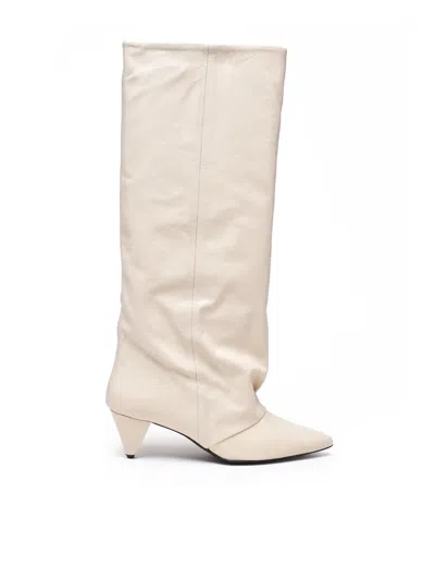 Alchimia White Patent Leather Boots