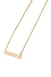 Alco Jewelry Mama Necklace In Gold In Gold