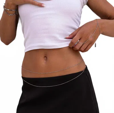 Alco Jewelry Women's Esther Belly Chain In Silver In Red