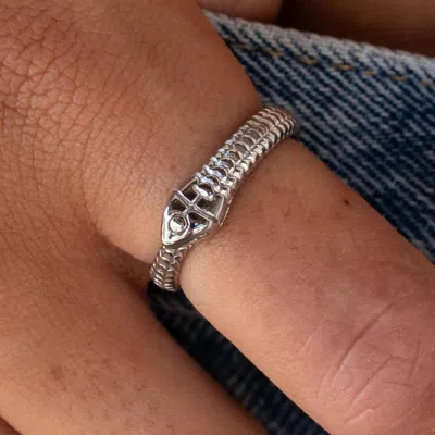 Alco Jewelry Women's Viper Ring In Silver