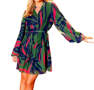 Alden Adair Adele Dress In Ribbon In Multi