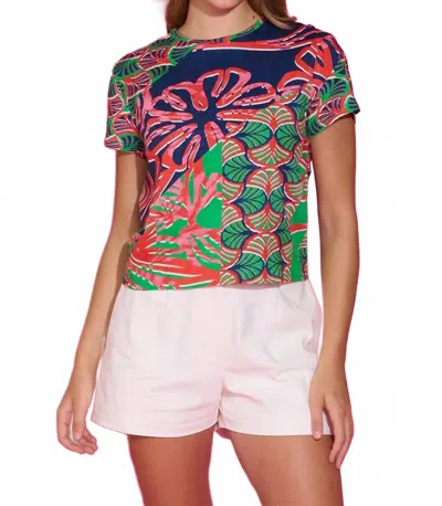 Alden Adair Amy Short Sleeve Tee In Nautical Geo In Multi