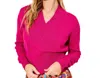 Alden Adair Aspen Sweater In Magenta In Pink