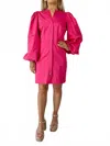 Alden Adair Athena Mini Dress In Magenta In Pink
