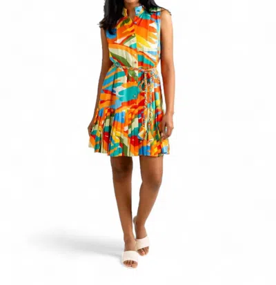 Alden Adair Bella Dress In Agave In Multi