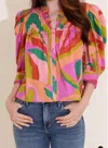 Alden Adair Blake Top In Daybreak In Multi