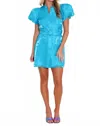 Alden Adair Blakely Mini Dress In Marine In Blue