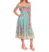 Alden Adair Catherine Midi Dress In Chateau In Blue