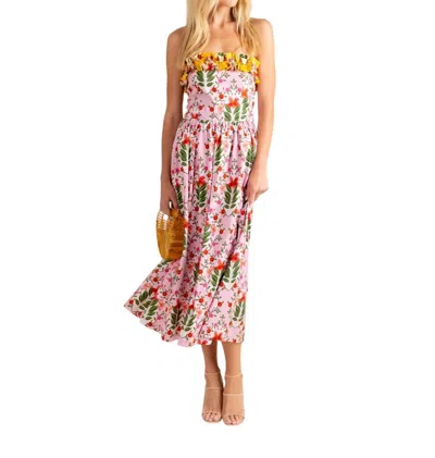 Alden Adair Catherine Dress In Pink Bouquet