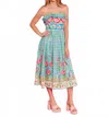 Alden Adair Catherine Midi Dress In Chateau In Blue