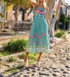 Alden Adair Catherine Midi Dress In Chateau In Blue
