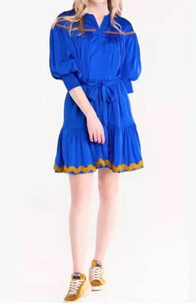 Alden Adair Charlotte Dress In Cobalt In Blue