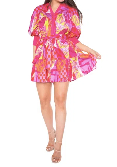 Alden Adair Charlotte Dress In Crazy Crush In Multi