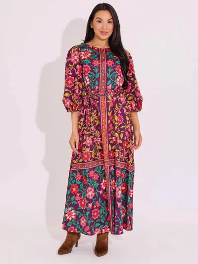 Alden Adair Clover Maxi Dress In Medieval Floral In Multi