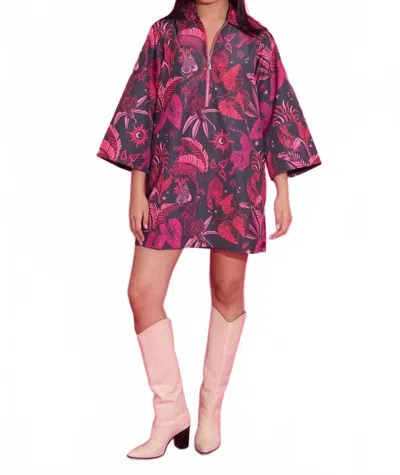 Alden Adair Dakota Mini Dress In Zebra Lounge In Multi