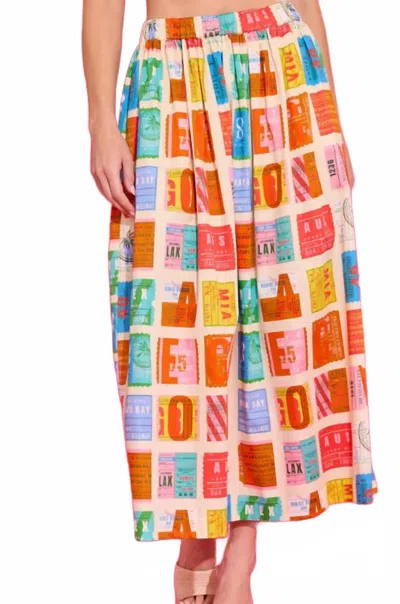 Alden Adair Danny Skirt Voyage In Multi