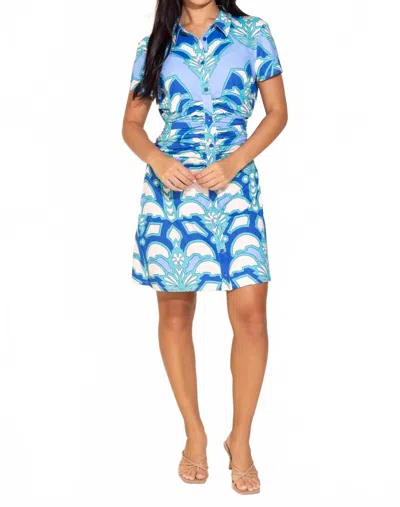 Alden Adair Dayna Dress In Desert Teal In Blue