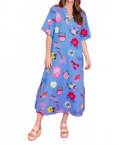 Alden Adair Delaney Dress In Coastal Icon In Blue