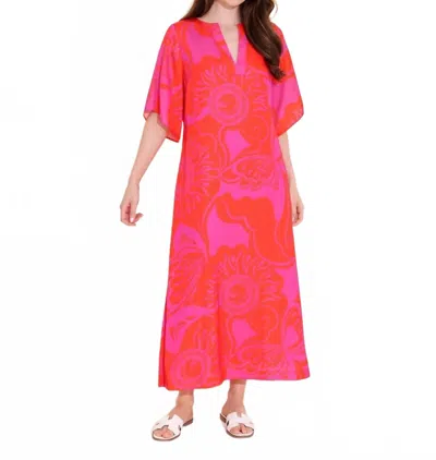 Alden Adair Delaney Maxi Dress In Hot Pink