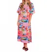Alden Adair Delaney Midi Dress In Havana In Multi