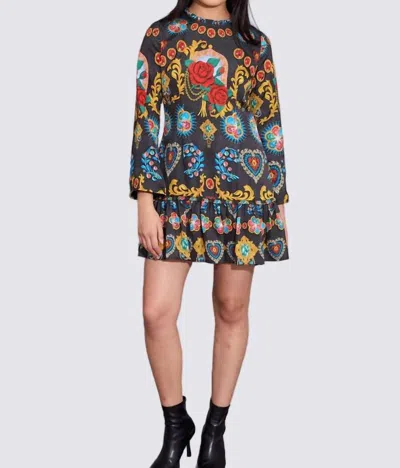 Alden Adair Duke Mini Dress In Davinci In Multi