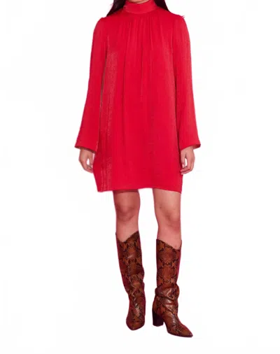 Alden Adair Emery Mini Dress In Lipstick Red