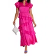 Alden Adair Erin Dress In Raspberry In Pink