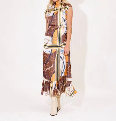 Alden Adair Estelle Dress In Equestrian In Multi