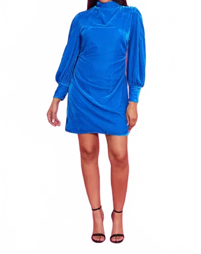 Alden Adair Gloria Mini Dress In Sapphire In Blue
