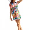 Alden Adair Harper Mini Dress In Havana In Multi