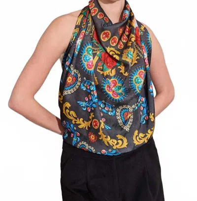 Alden Adair Hayden Multi Color Scarf In Davinci In Brown