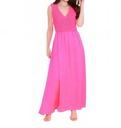 Alden Adair Hazel Dress In Neon Pink