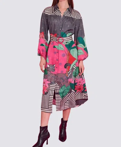 Alden Adair Jane Dress In Colony Stripe In Multi