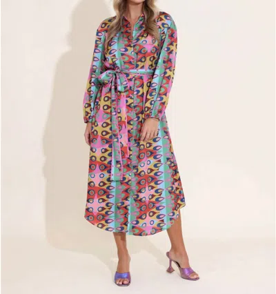 Alden Adair Jane Dress In Plume In Multi