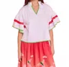 Alden Adair June Top In Bright White In Multi