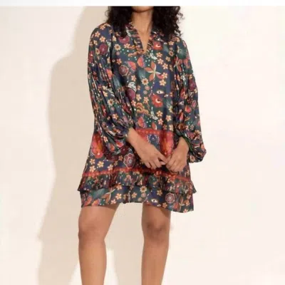 Alden Adair Liza Mini Dress In Tapestry In Multi
