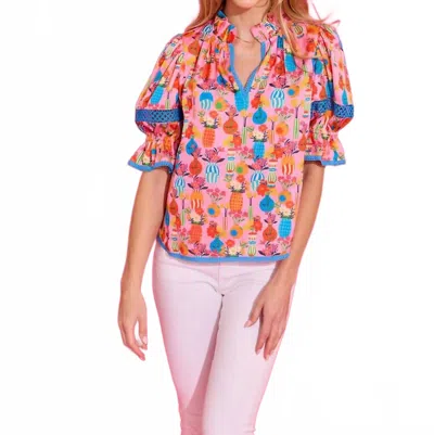 Alden Adair Lottie Top In Pink Chantilly In Multi