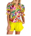 Alden Adair Lottie Top In Rainforest In Multi