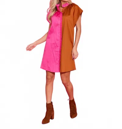 Alden Adair Margot Dress In Color Block In Multi