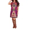 Alden Adair Margot Dress In Peacock In Blue