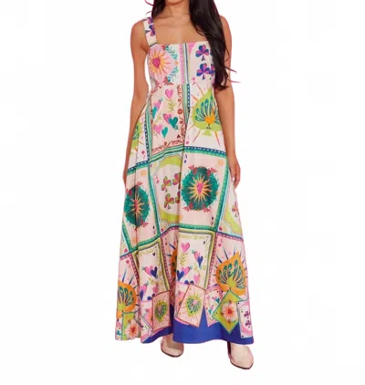 Alden Adair Maria Dress In High Roller In Multi