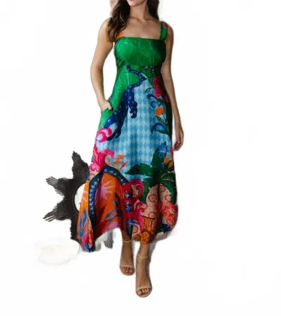 Alden Adair Maria Maxi Dress In Marrakech In Green