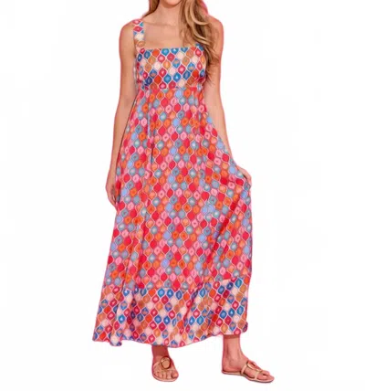 Alden Adair Maria Maxi Dress In Surfboard In Pink
