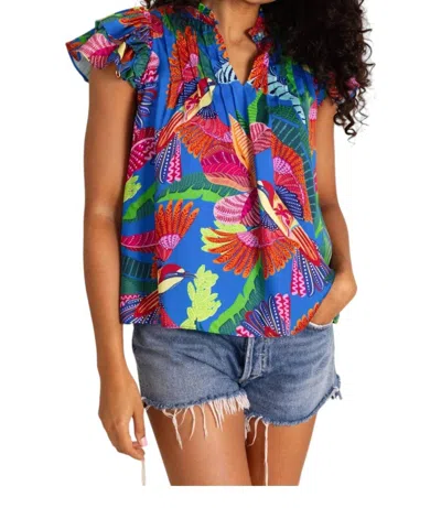 Alden Adair Mattie Tank Top In Blue Flock