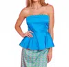 Alden Adair Melissa Off Shoulder Top In Riviera In Multi