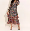 Alden Adair Merritt Dress In Tapestry In Multi
